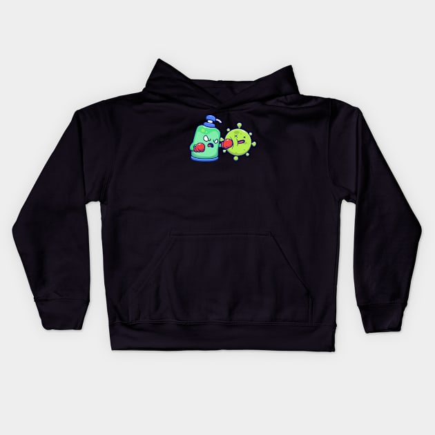 Desinfectant fight coronavirus Kids Hoodie by Catalyst Labs